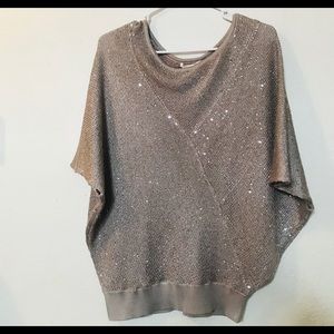 Matty M , gold & sparkley , dolman sleeve top